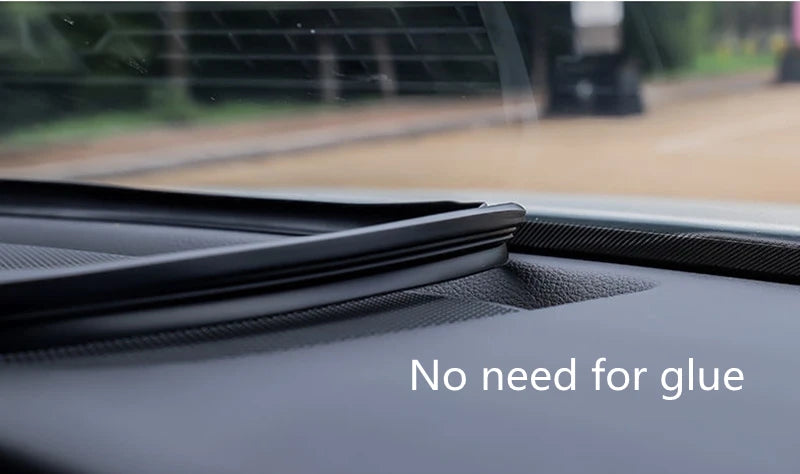 1.6M Car Rubber Sealing Strip Auto Dashboard Sealing Strip Noise Sound Insulation Rubber Strips Universal for Weatherstrip