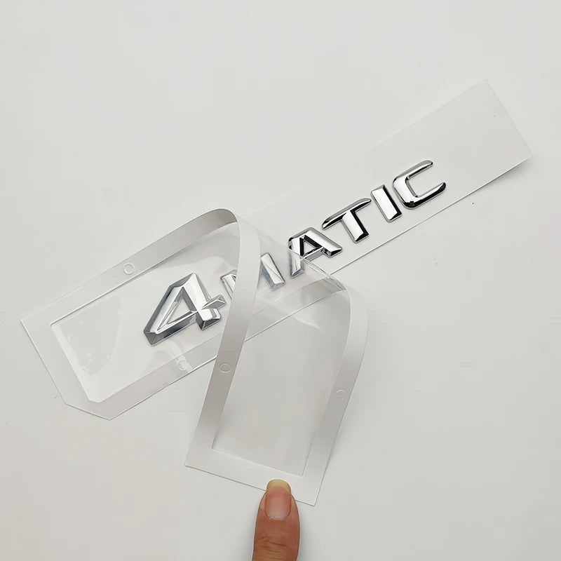 3d ABS Chrome Black 4 Matic Logo 4Matic Emblem Letters Nameplate Car Trunk Badge 4matic Sticker Accessories
