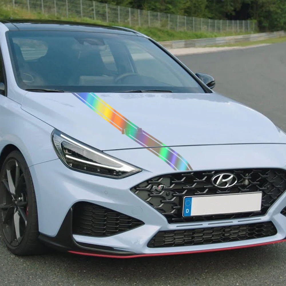 Car Hood Bonnet Sticker For Hyundai I30N i30 N-Line GDI MK3 Racing Sport Stripe Style Vinyl Decor Decals Auto Tuning Accessories
