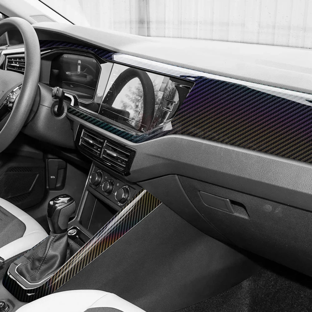 9D Carbon Fiber Car Sticker Self Adhesive Glossy Black Vinyl Wrap Film Anti-Scratch Auto Decoration Sticker for Cars Accessories