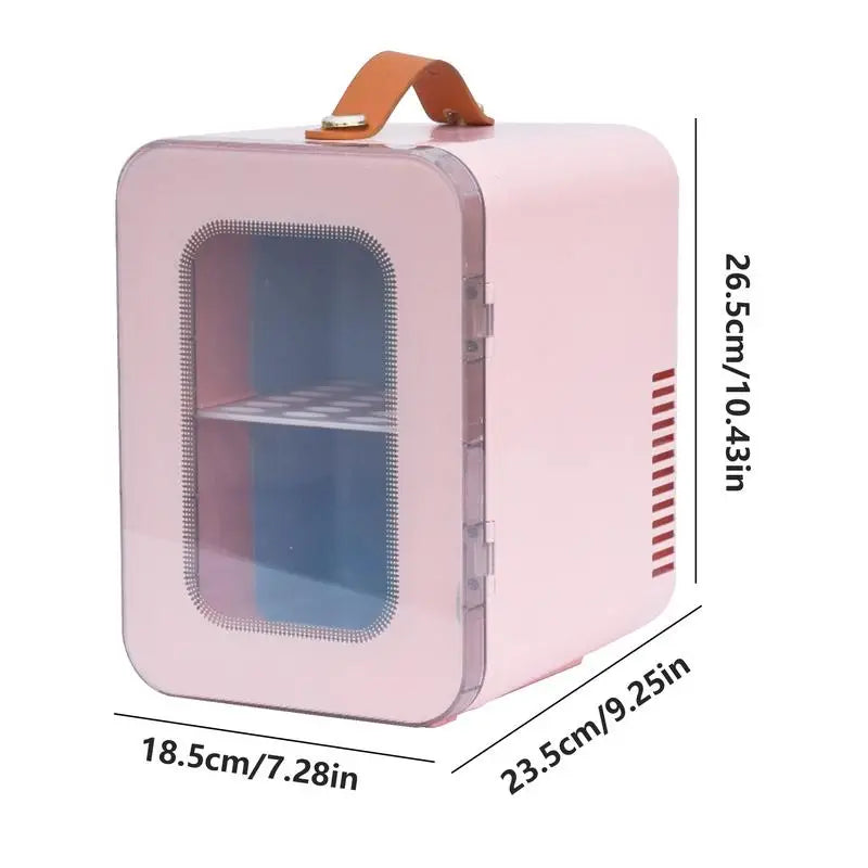 Small Car Refrigerator Intelligent Travel Fridge With 2 Modes 6L Transparent Energy-Saving Cooler Space-Saving Fridge For Home