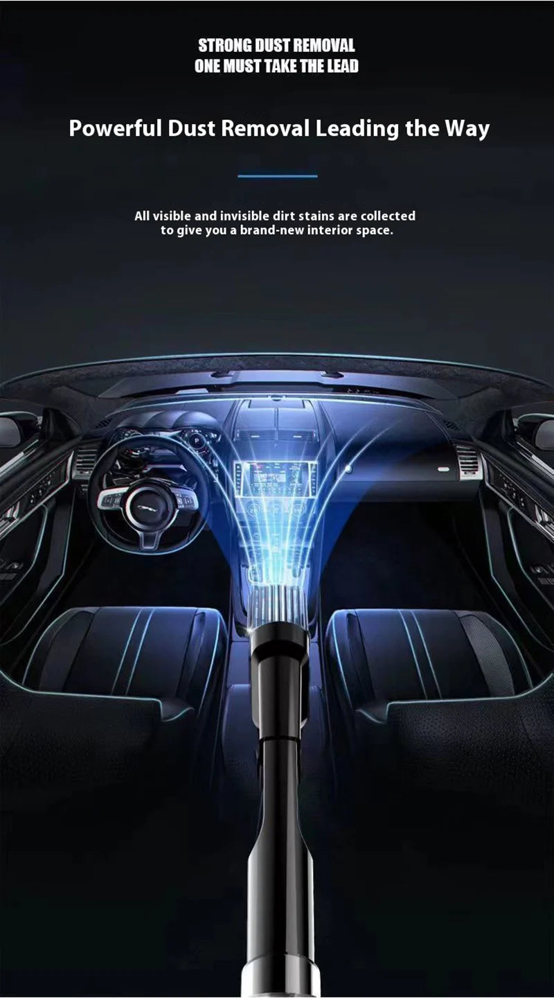 Car Vacuum Cleaner Handheld Auto Vacuum USB Charging Car Cleaner Small Car with Fully Automatic High Power Powerful Cleaning