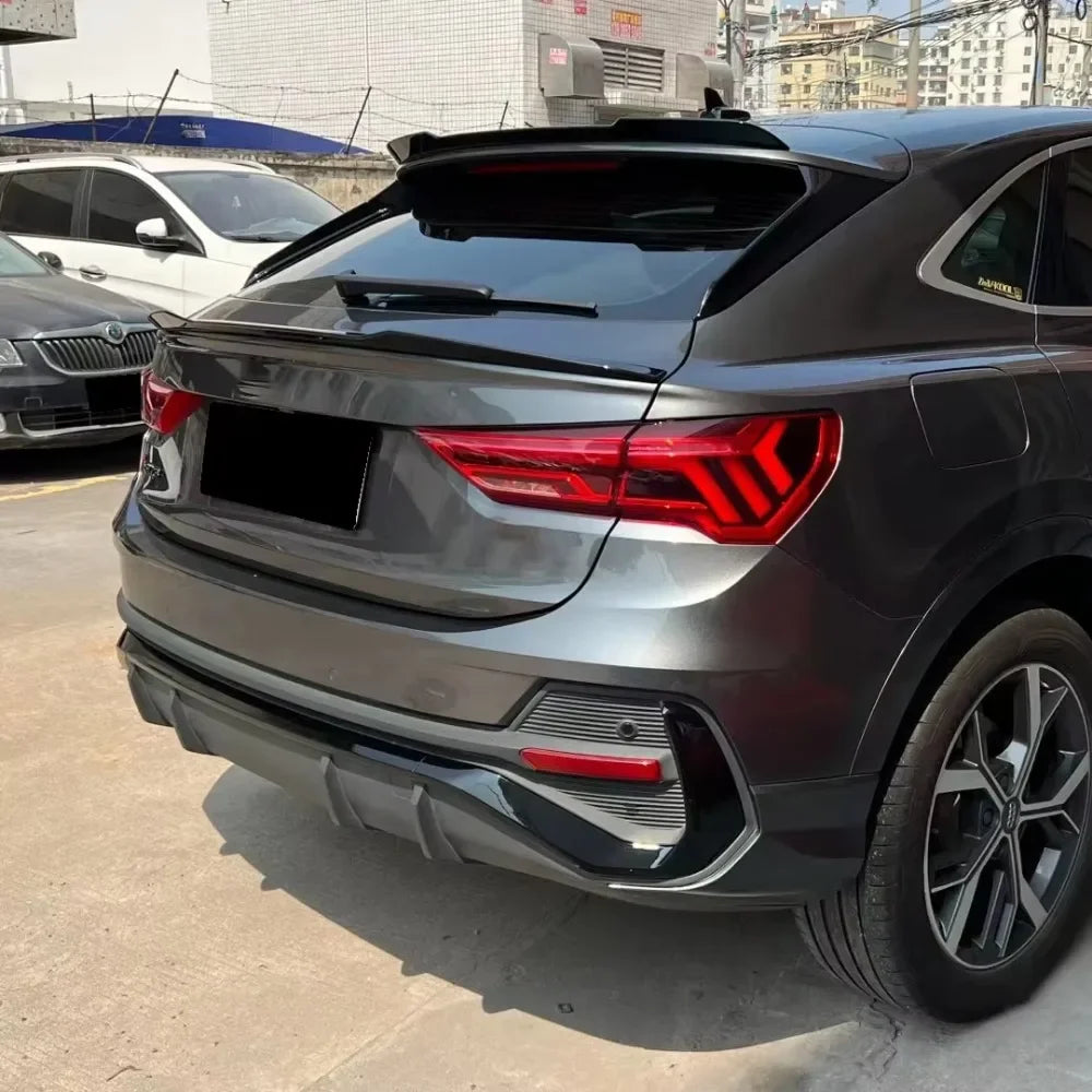 Rear Trunk Lid Top Mid Wing Spoiler Lip Tuning For Audi Q3 F3 Sport back 2019 2020 2021 2022 2023 2024 Auto Accessories Body Kit