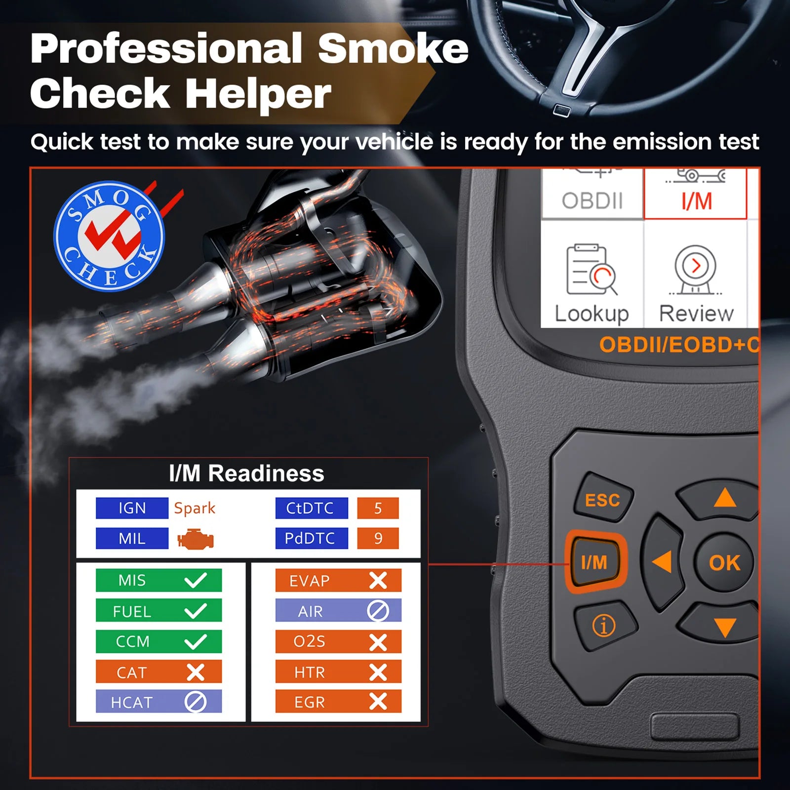 2025 ANCEL AD530 Automotive OBD2 Scanner Professional Car Code Reader Battery Tester Check Engine OBD 2 Car Diagnostic Scan Tool