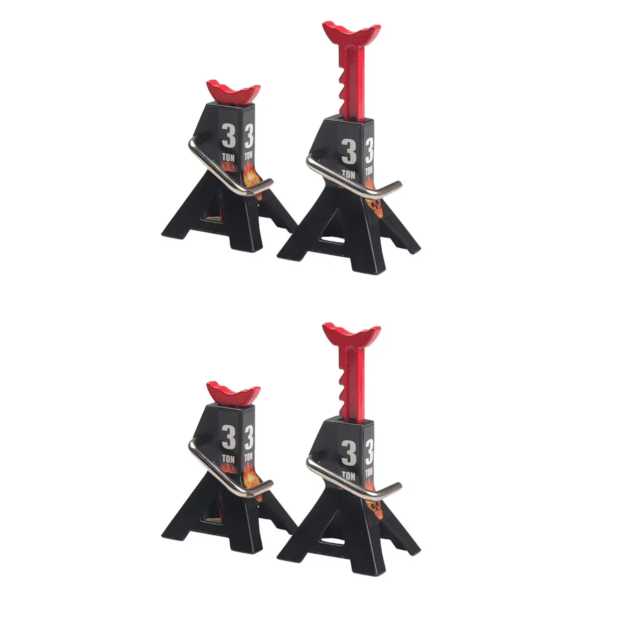 RCZIPROY 2PCS RC Jack Bracket 3T 6T Metal Height Adjustable Analog Part for 1/10 RC Creeper Axial Traxxas TRX4 Upgrade Parts