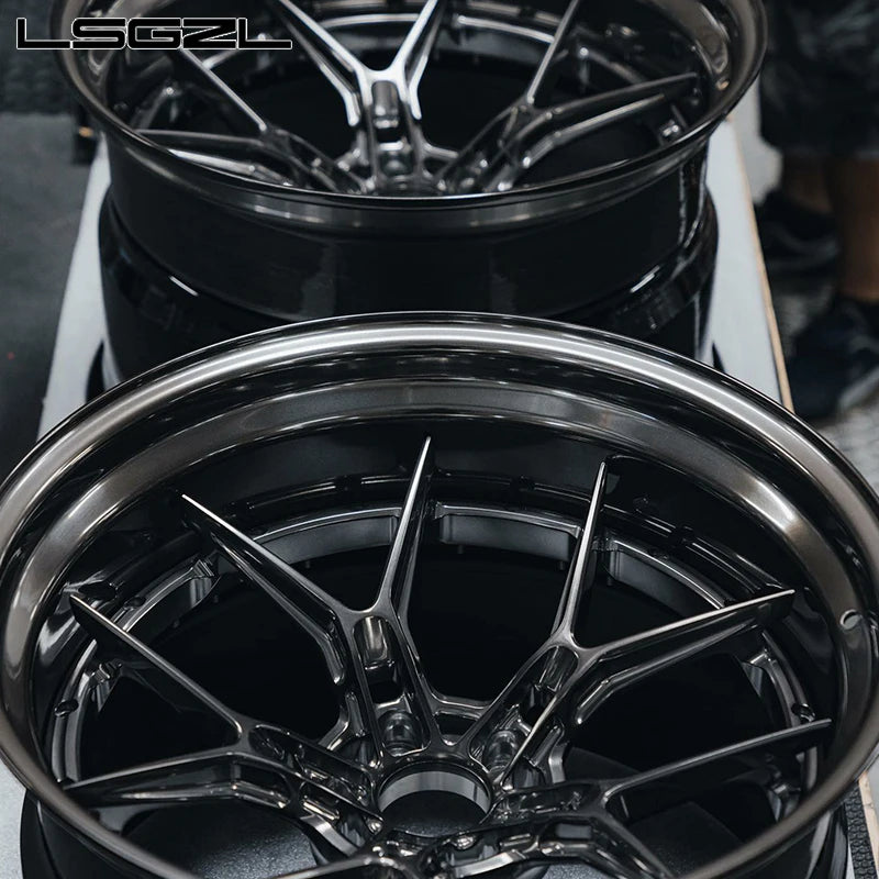 For Audi BMW Deep Lip Concave Chrome Aluminum Wheels 19 20 21 22 24 26 Wheel Spokes 5x114.3 5x112 5x130 Car Wheels