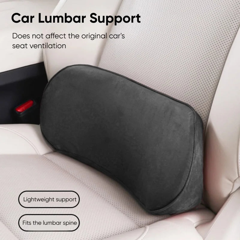 Lumbar Support Pillow for Car Memory Foam Lumbar Pillow for LOwer Back Pain Relief Back Cushio for Driving