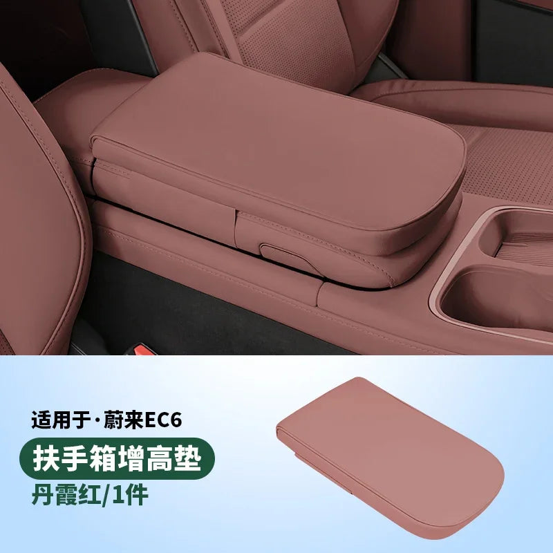 Armrest Box Booster Cushion Protective Cover For NIO Weilai ES6 EC6 2023 2024 Car Interior Decoration & Modification Accessories
