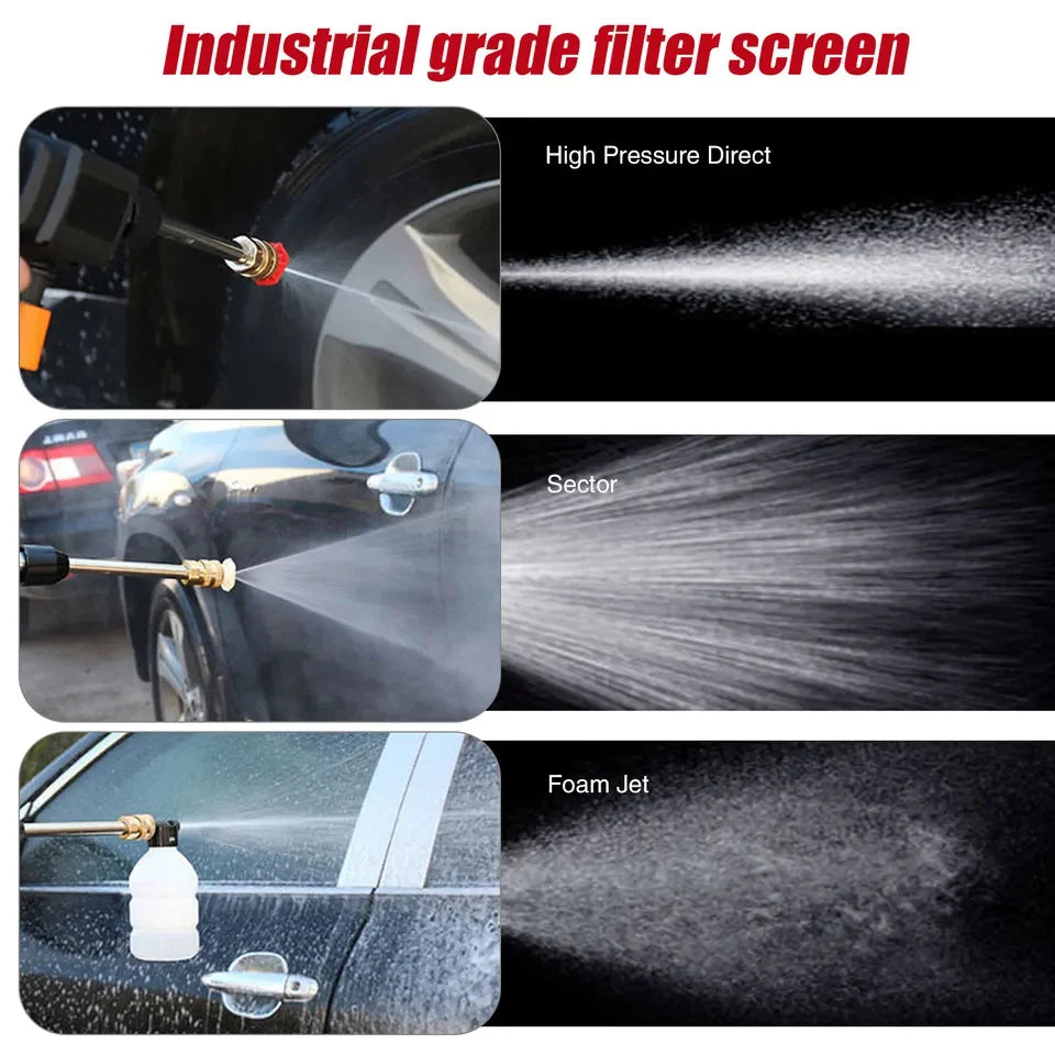 20000mAh Portable Cordless Pressure Washer 300W 60Bar Foam Generator Spray Cleaner Suitable for Car Washing Garden Watering