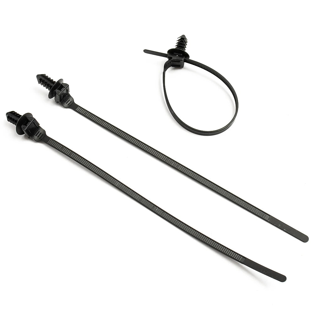 100/50Pcs Self-Locked Nylon Cable Tie Push Clips Wire Tie Released Zip Straps Car Pipe Cable Fastener Bundle Fixed Binding
