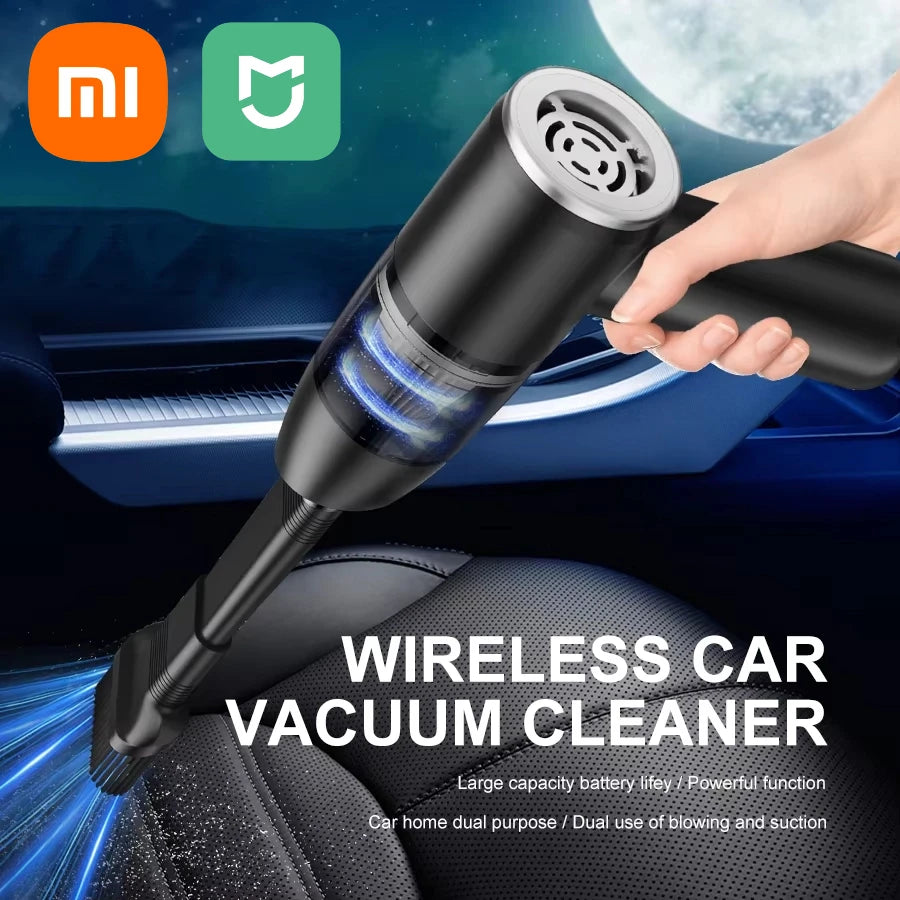 Xiaomi Car Vacuum Cleaner Handheld Wireless Vacuum Clean Household Car Mounted Strong Suction Multifunctional Vacuum Cleaner New