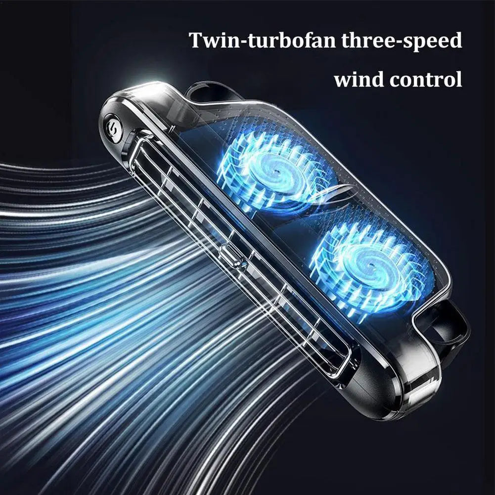 Car Seat Fan - High Speed USB Cooling Fan with Strong Wind, Backrest Ventilation for Vehicles, 12V/24V Auto Cooling System
