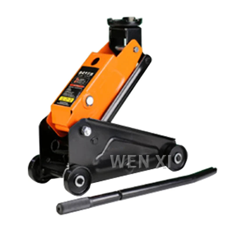 2Ton Hydraulic Trolley Steel Jack Flat Lifting Height 145-400mm 360° Wheels Car Lifter Axle Stand for Workshop Home Lifting Tool