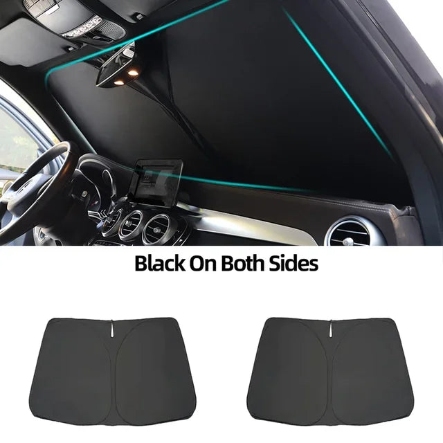 Custom Snap Car Window Sunshade for Alfa Romeo Stelvio 2017 2018 2019 2020-2024 Curtain Mesh Front Windshield Frame Curtain