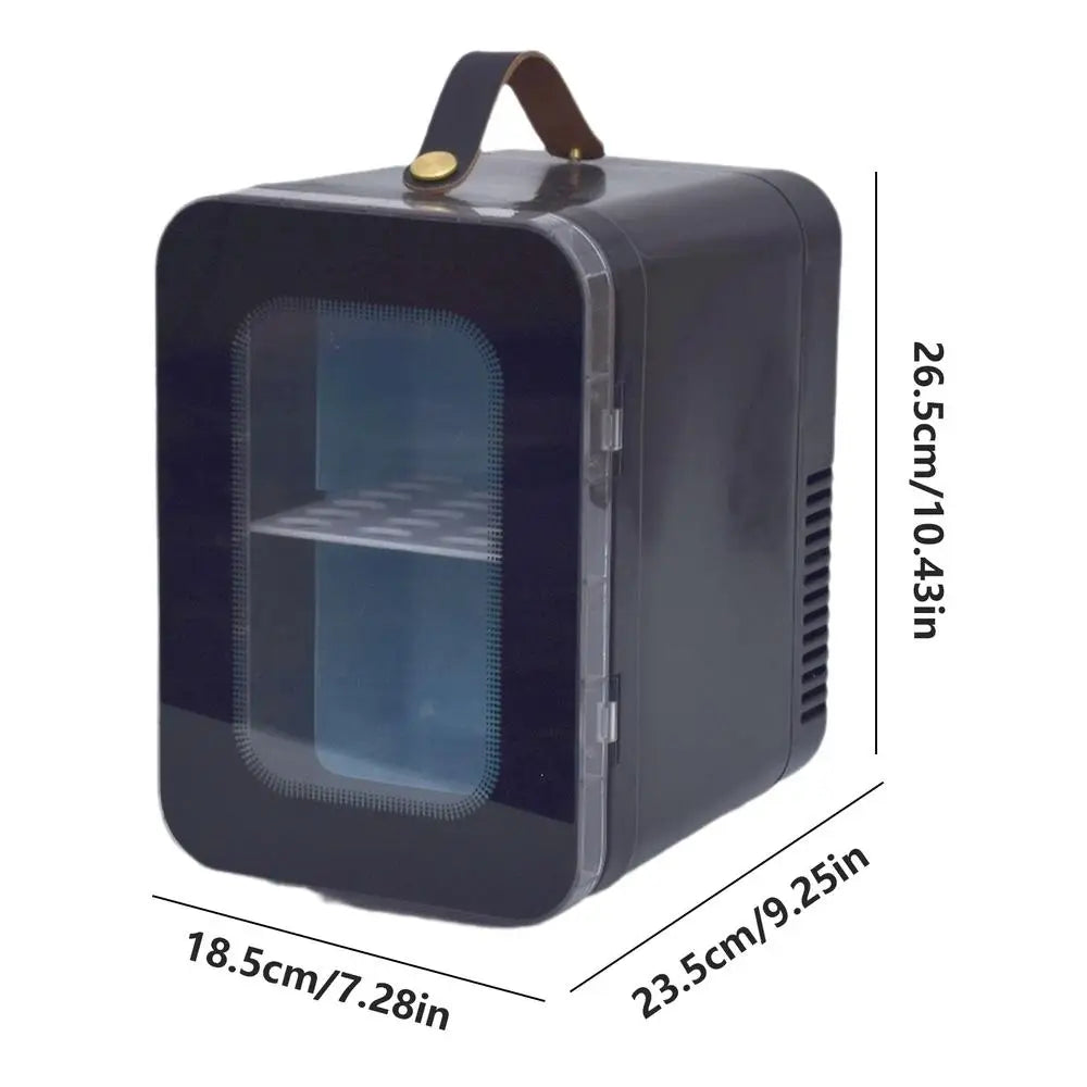Small Car Refrigerator Intelligent Travel Fridge With 2 Modes 6L Transparent Energy-Saving Cooler Space-Saving Fridge For Home