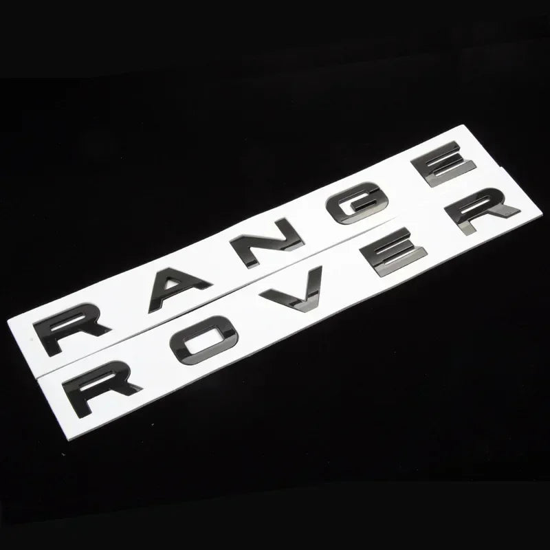 3d ABS Logo Letters Car Hood Badge Bonnet Sticker For Range Rover Emblem L320 L322 L405 L494 Vouge Discovery Evoque Accessories