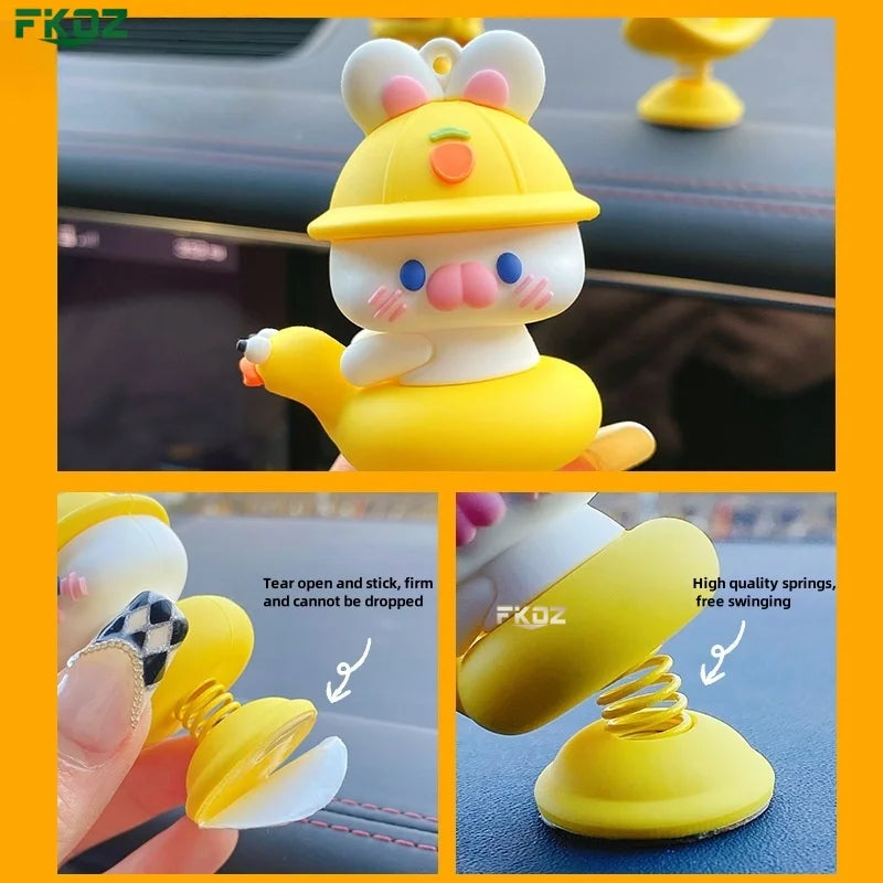 Shake Happy Creative Car Ornament Electric Car Shaking Ornament Personalized Car Relaxation Fun Ornament Desktop Decoration
