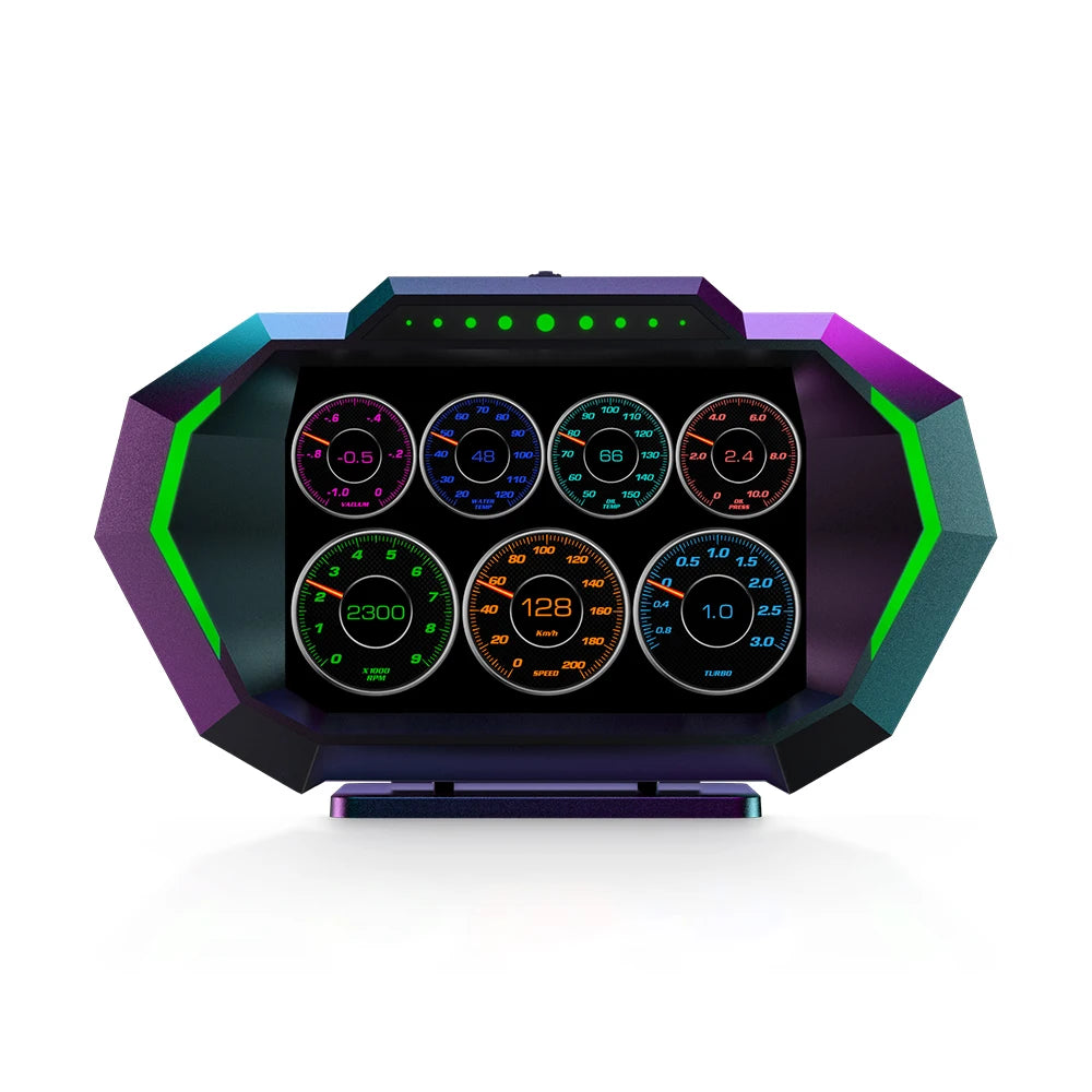 HUD P24 OBD2+GPS Head Up Display on Board Computer Multi-function Digital Speedometer Slope Meter Inclinometro 4x4 Off Road