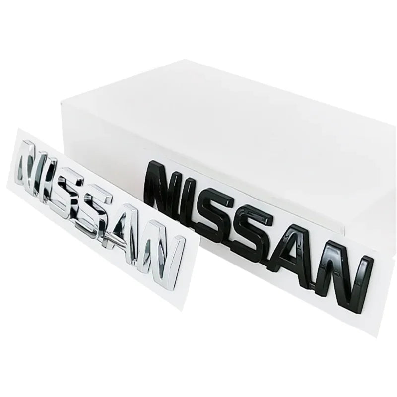 ABS Car Rear Trunk Bumper Tail Emblem Letter Sticker for Nissan Qashqai J11 J10 Leaf Juke Patrol Micra X Trail Tiida Nismo Note