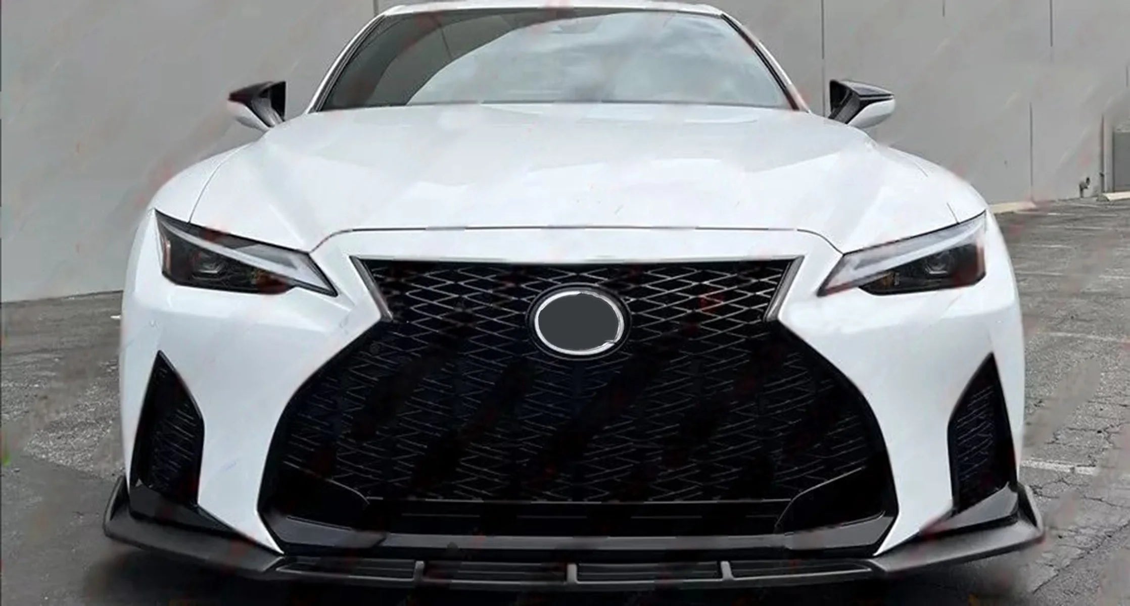 For Lexus Is300 Is350 Is500 F-Sport 2021 2002-2024 Front Bumper Lip Spoiler Splitter Glossy Black 3PCS Body Kit Car Accessories