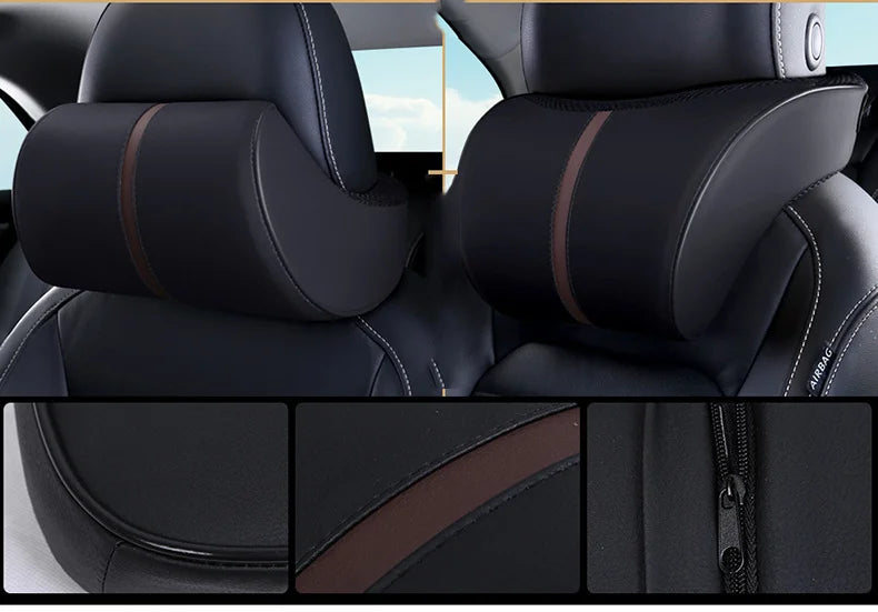 1pc Car Headrest Memory Cotton Car Pillow Neck Pillow Car Waist Pillow Car Pillow Waist Pad Car Supplies