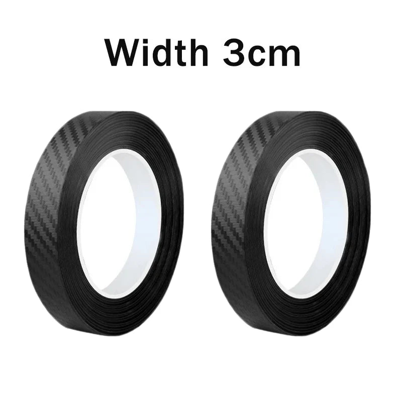 Nano Carbon Fiber Car Sticker Paste Protector Strip DIY Automotive Protective Film Auto Door Sill Side Mirror Anti Scratch Tape