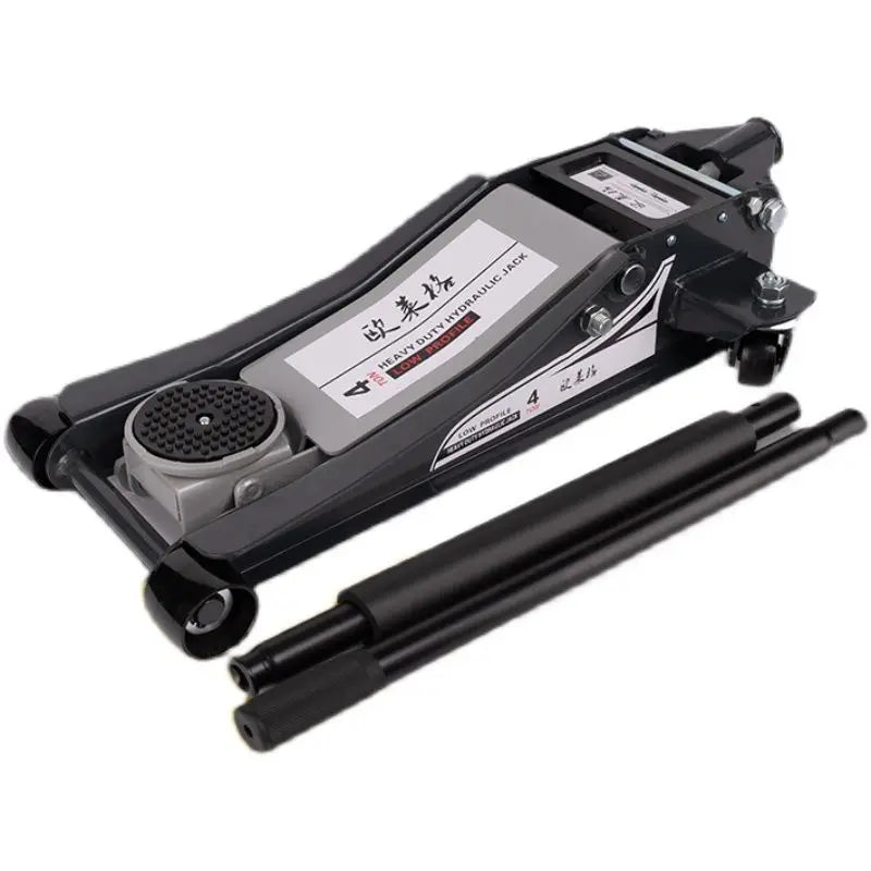 Small Cargo Car Car Jack Horizontal Hydraulic Hydraulic Double Pump 3 Tons Ultra-thin Low Pump Tire Replacement