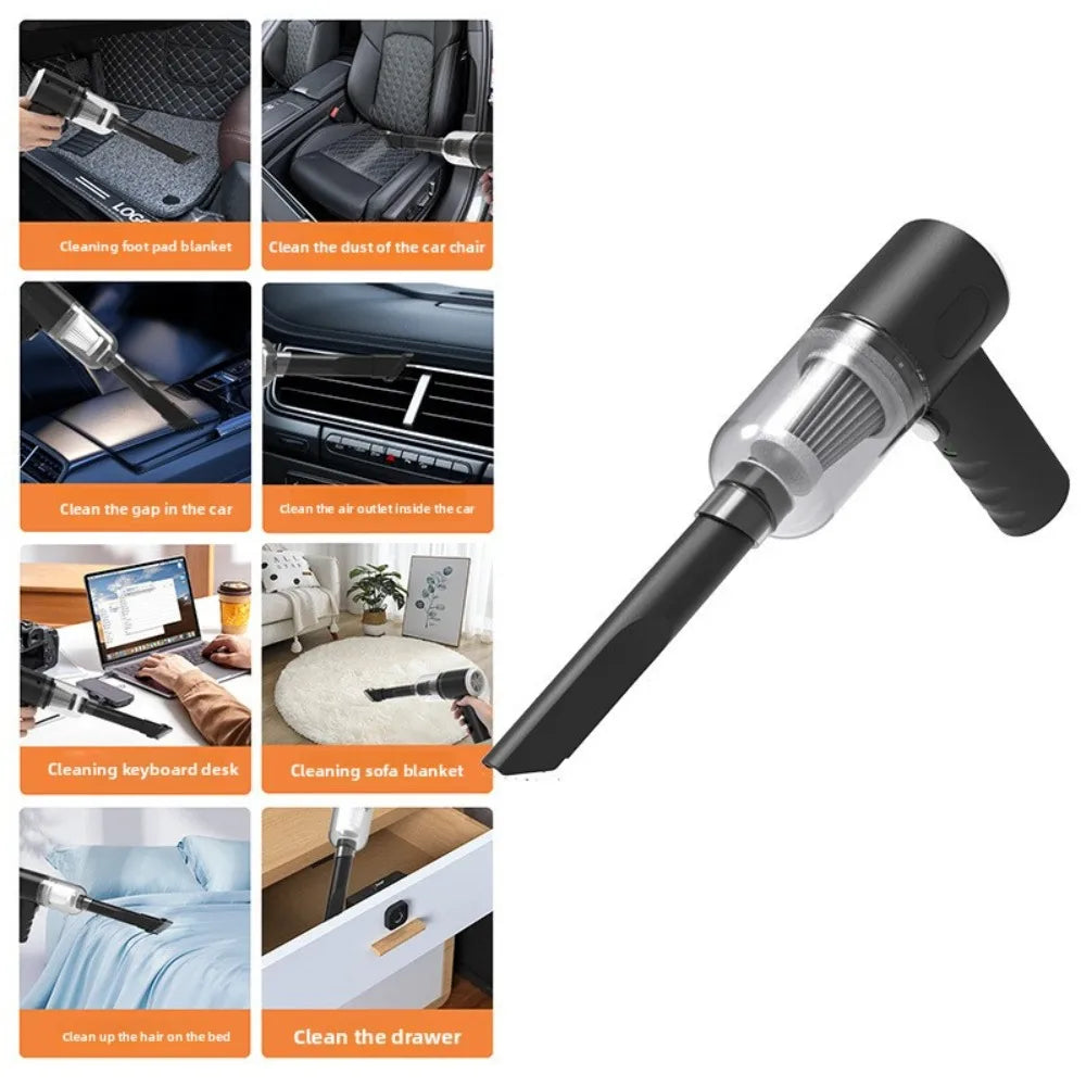 Multi-functional Wireless Car Vacuum Cleaner, Portable Household Small Air Pump, Handheld High-power Car Dust Blower