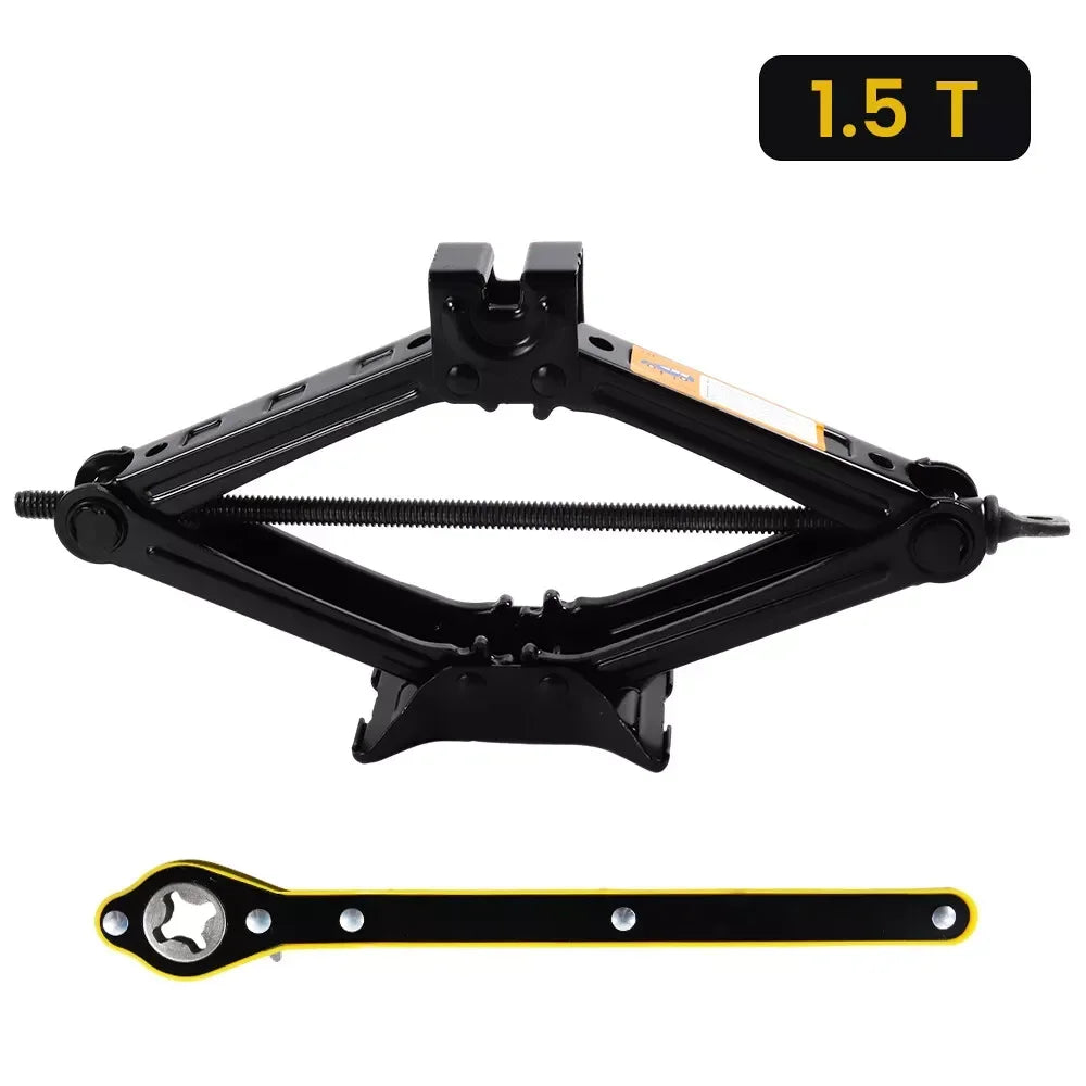 1.5T car jacks Manual Lift Jack Car Repair Tool Lifting Tool with Labor-saving Ratchet Wrench Foldable Jack for Car
