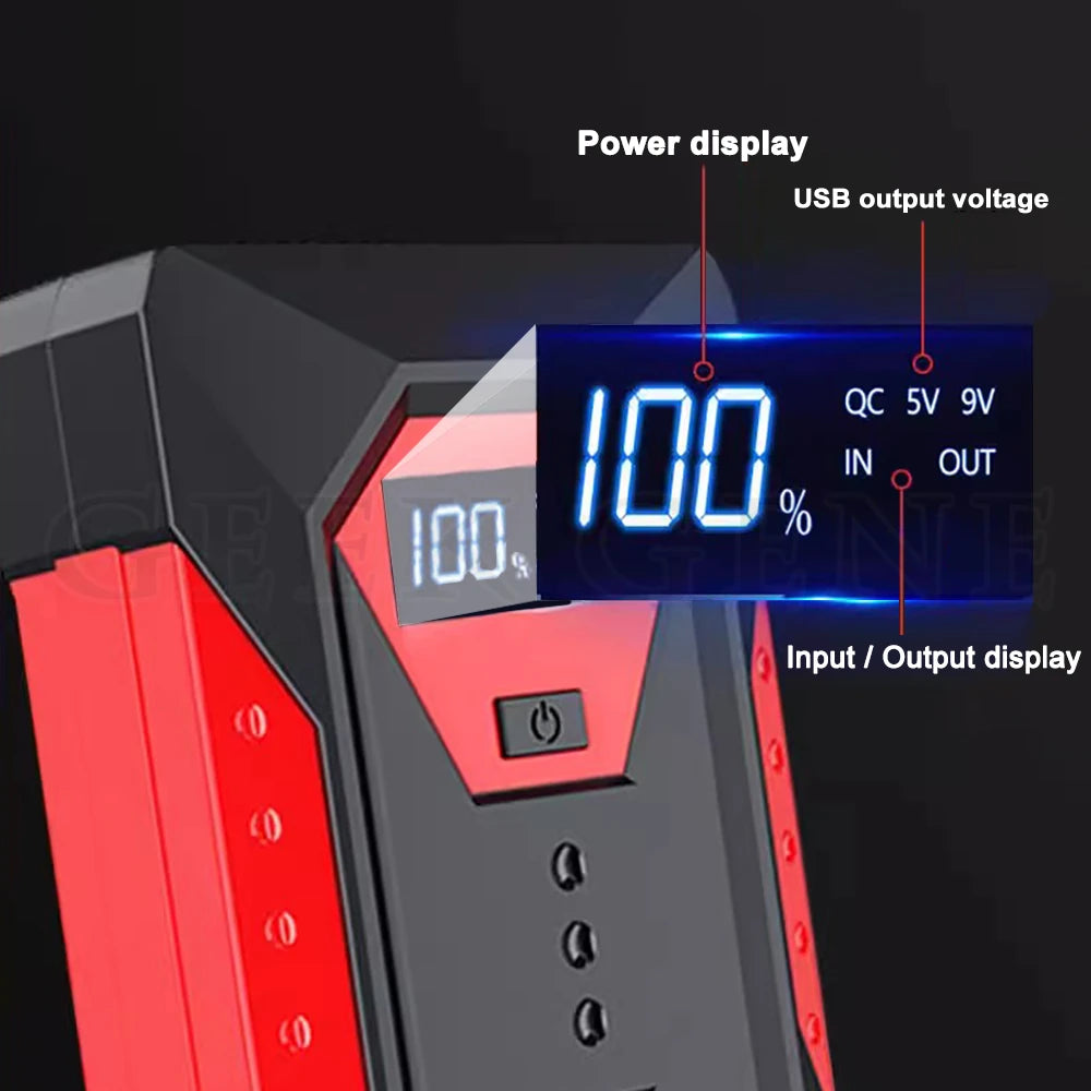 GKFLY Jump Starter Power Bank 800A /1200A Portable Car Battery Starter For 12V Car Emergency Booster Starter Starting Device