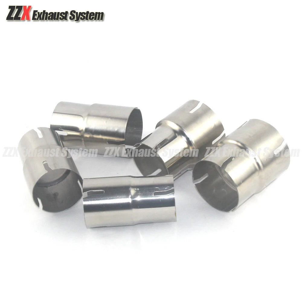 Car  Exhaust pipe muffler stainless steel standard reducer tail throat joint straight pipe OD 54/57/60/63/66/73/79mm