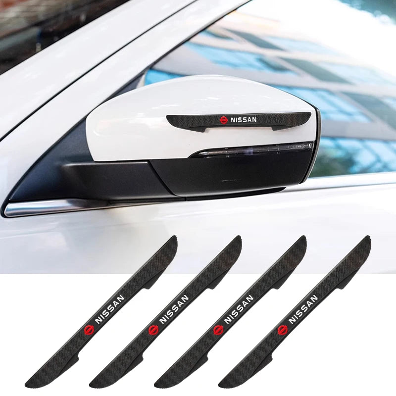 For Nissan X-trail Qashqai Note Juke Sentra Patrol 4pcs Rubber Car Anti-collosion Strip Auto Door Edge Bumper Protector Stickers