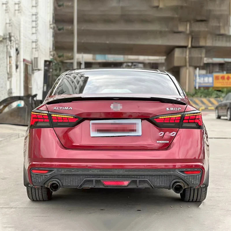 For 2019--2022 Nissan Altima Teana Rear Trunk Spoiler M4 Style Rear Window Roof Spoiler ABS Material Tuning Body Kit Accessories