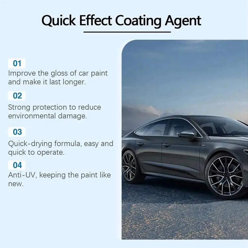 120ml Car Coating Spray Waterless Fast-Acting High-Protection Fast-Acting Car Scratch Remover Long-Lasting And Durable
