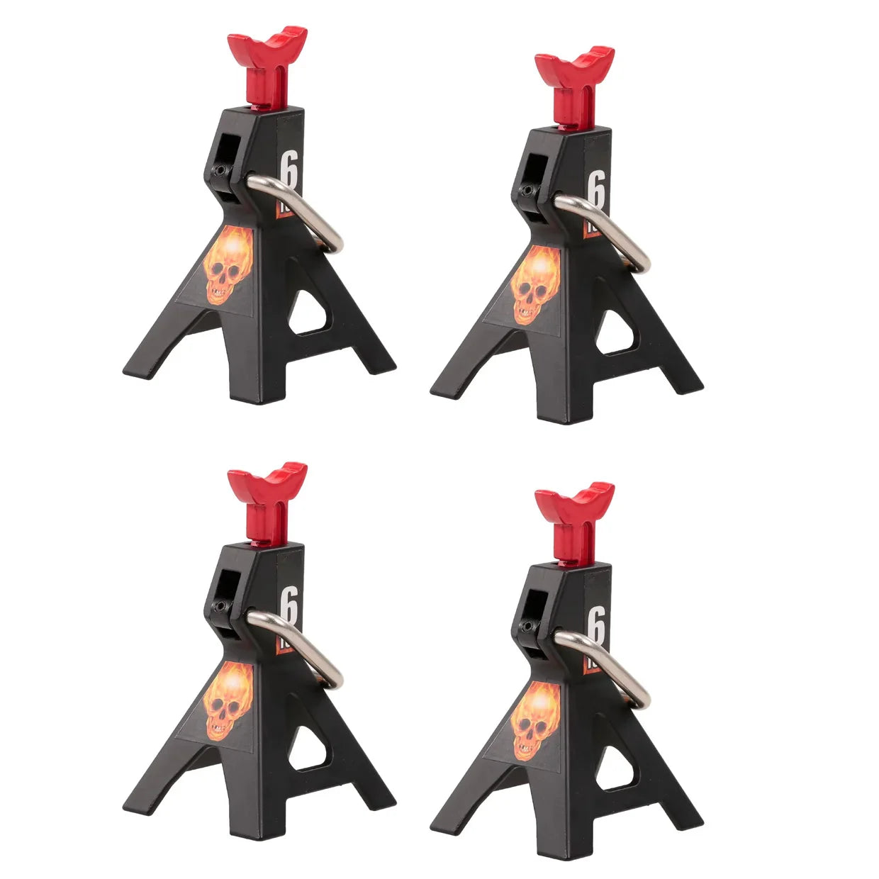 RCZIPROY 2PCS RC Jack Bracket 3T 6T Metal Height Adjustable Analog Part for 1/10 RC Creeper Axial Traxxas TRX4 Upgrade Parts