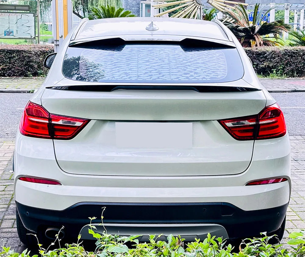 For BMW X4 F26 2014 2015 2016 2017 2018 Bodykit Car Rear Trunk Lid Rear Window Black Carbon Spoiler Wings Tuning Accessorie Part