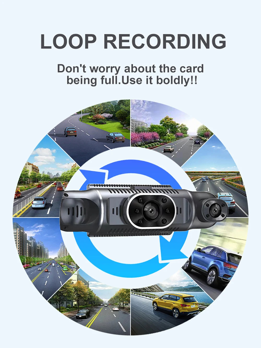 4Camera Car DVR 4*1080P 360 Degrees Video Recorder WIFI GPS Dash Cam Front right left Rear View camera 24h Parking Monitor Gift