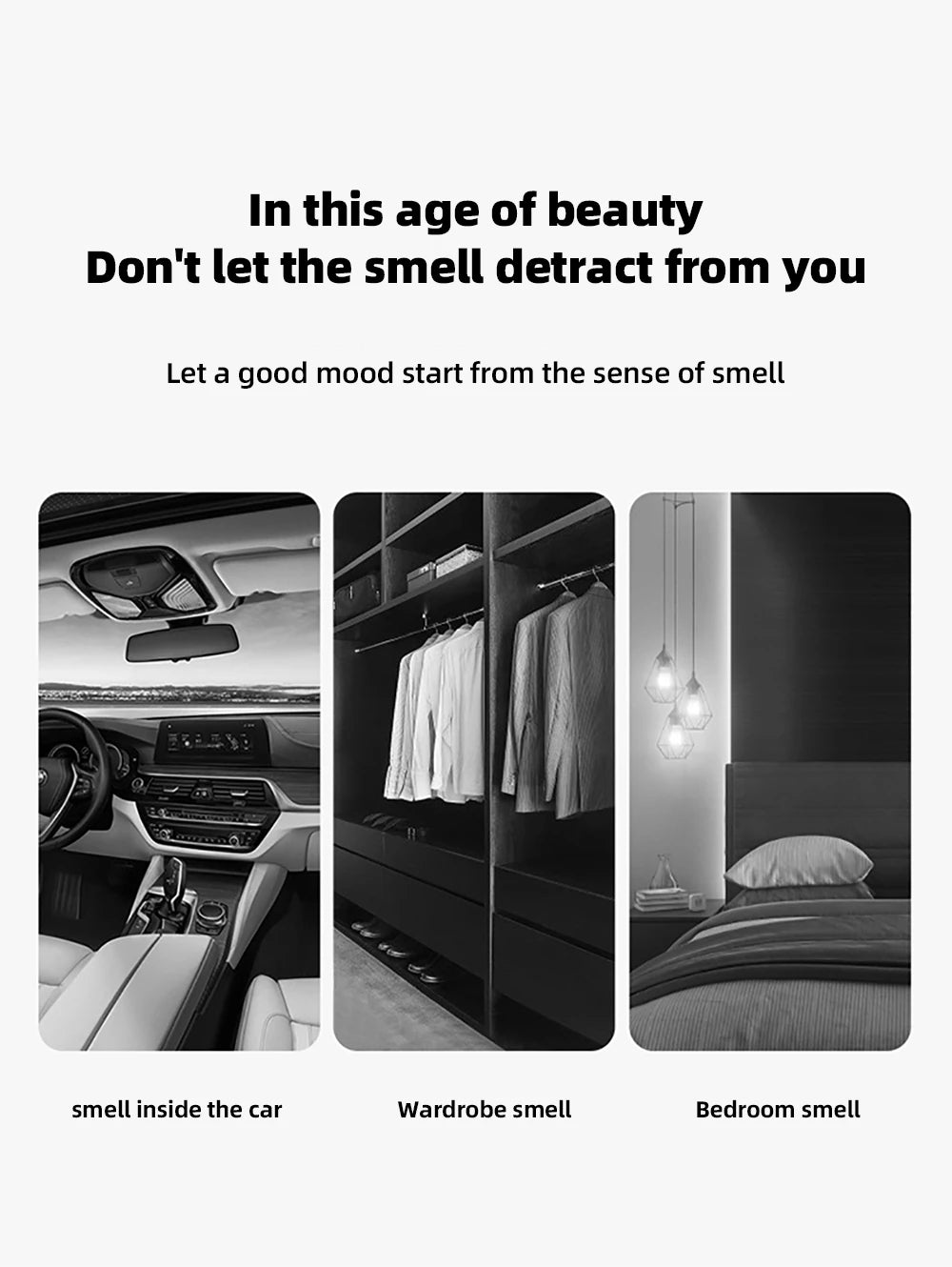 Car Hanging Air Freshener Beautiful White Flower Perfume for Car Styling Aroma Fresh Air Purifier Interior Decorations Ornament