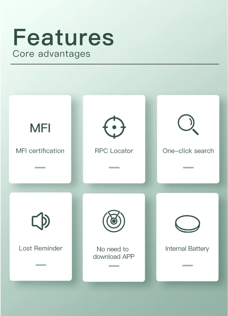 GPS Smart Air Tag Mini Smart Tracker Bluetooth Smart Tag Child Finder Pet Car Lost Tracker For Apple IOS System Find My APP