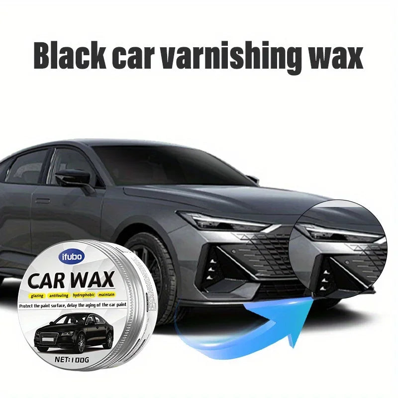 Dark automotive wax - enhanced shine, scratch resistant, repair and protective coating - for all black vehicles