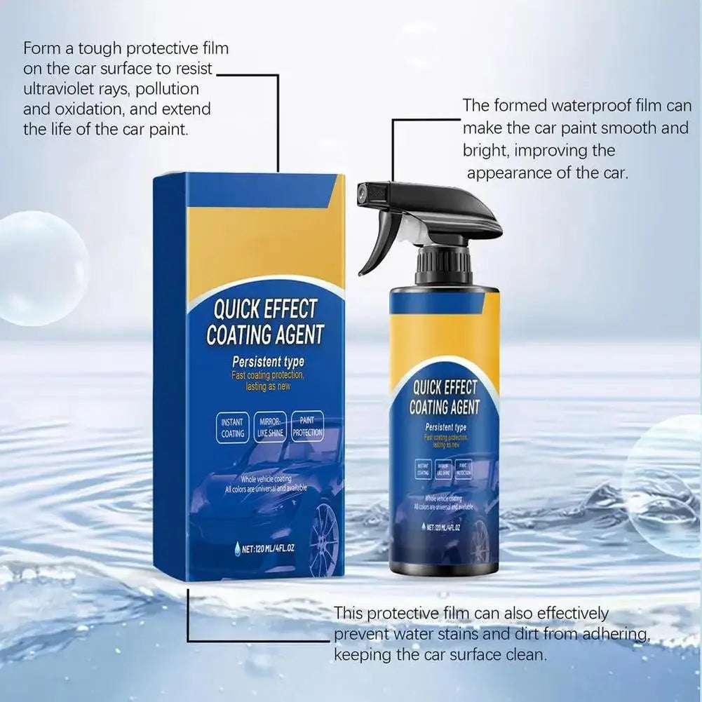 120ml Car Coating Spray Waterless Fast-Acting High-Protection Fast-Acting Car Scratch Remover Long-Lasting And Durable