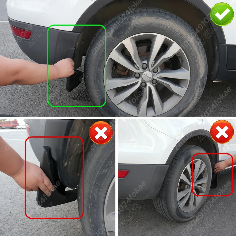 FOR High Quality ABS Plastics Automobile Fender Mudguards Mud Flaps For Porsche Cayenne 9PA 2008 2009 2010