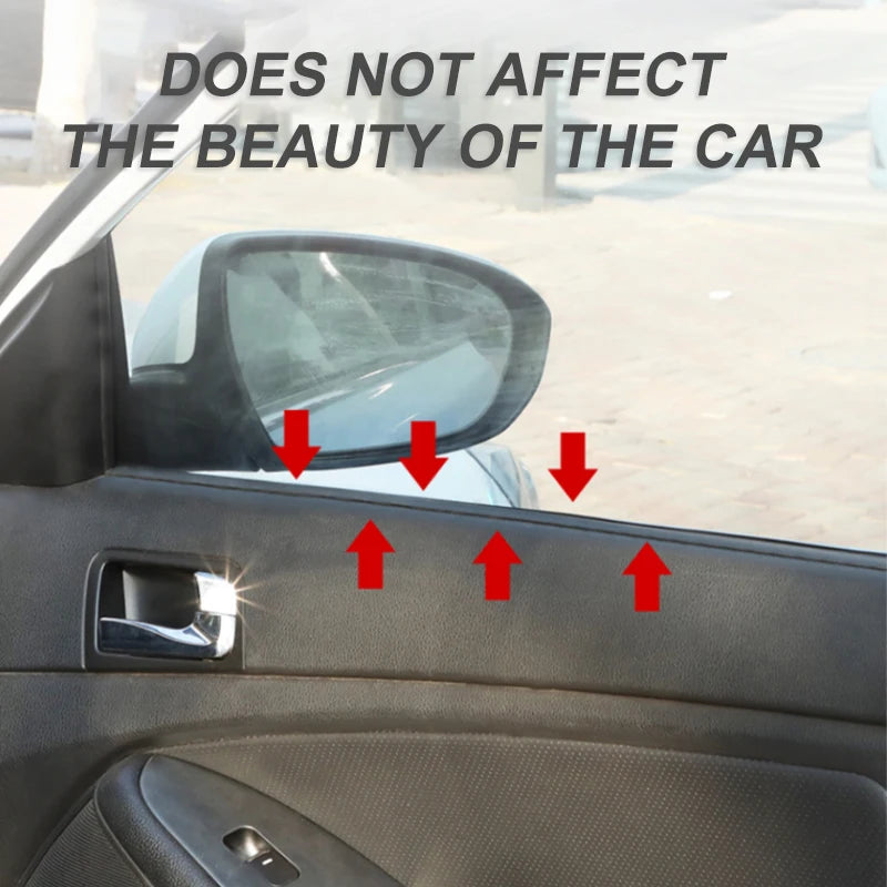 1PC Car Window Seal Strip Rubber Car Side Window Gap Filler Noise Insulation Waterproof Windproof 7-Shape Sealing Strips