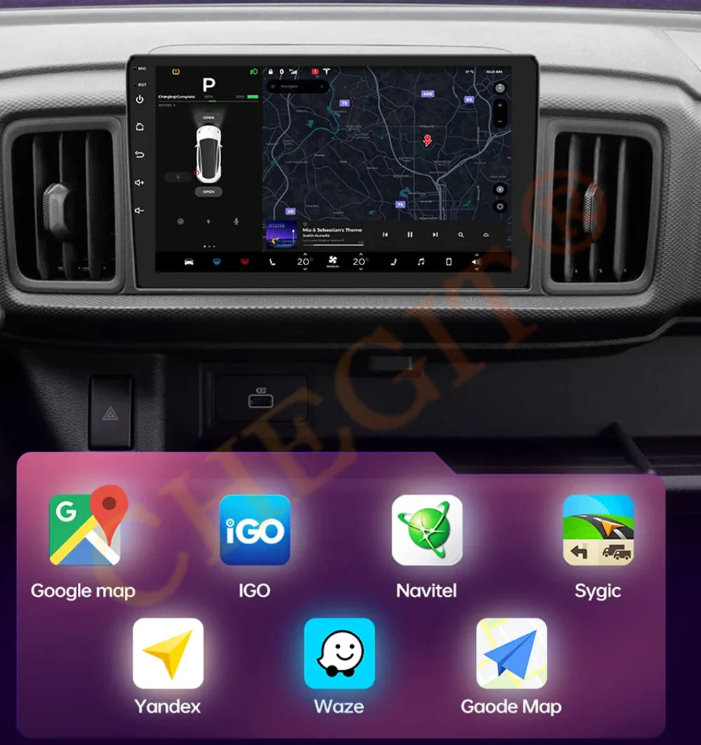 7/9/10inch 2 Din Car Audio Android 13 4/8Core Android auto Carplay 64G Automotive Multimedia Player BT Car intelligent Systems