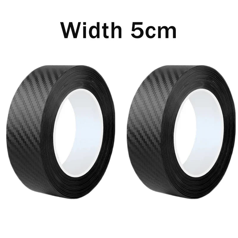 Nano Carbon Fiber Car Sticker Paste Protector Strip DIY Automotive Protective Film Auto Door Sill Side Mirror Anti Scratch Tape