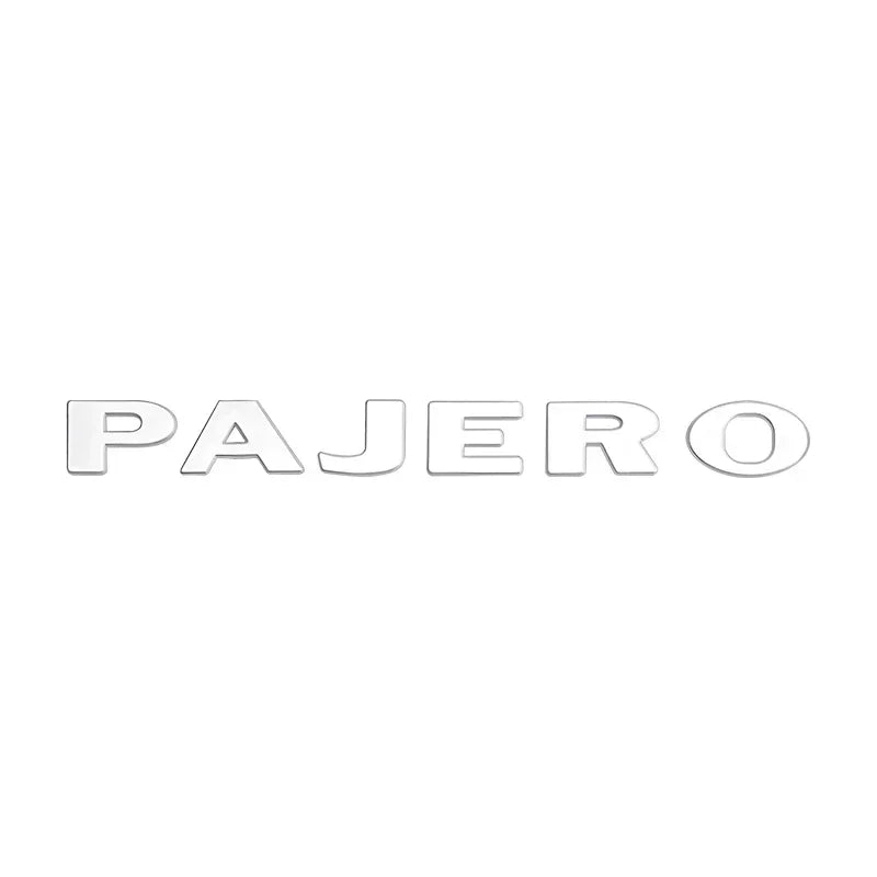 1PCS Metal logo Letter For Pajero Mitsubishi 3D Emblem Car Rear Trunk Decals Front Hood Lettering Badge Auto Accessories Styling