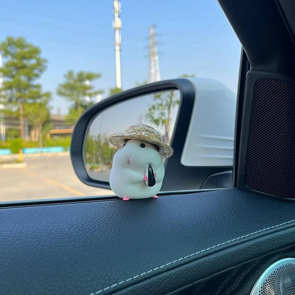 Car Decoration Hamster Car Accessories New Console Cute Doll Car Interior Pendant Decoration Cool Decoration Accesories