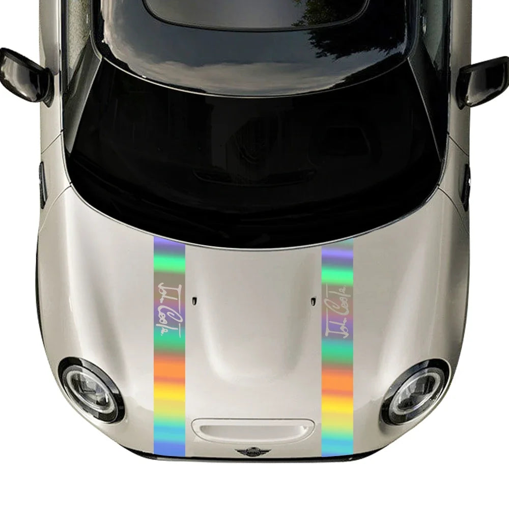 Car Hood Bonnet Sticker Vinyl Decor Decal Auto Tuning Accessories for MINI John Cooper S R55 R56 R60 F55 F56 F60 F54 R61 R53 R57