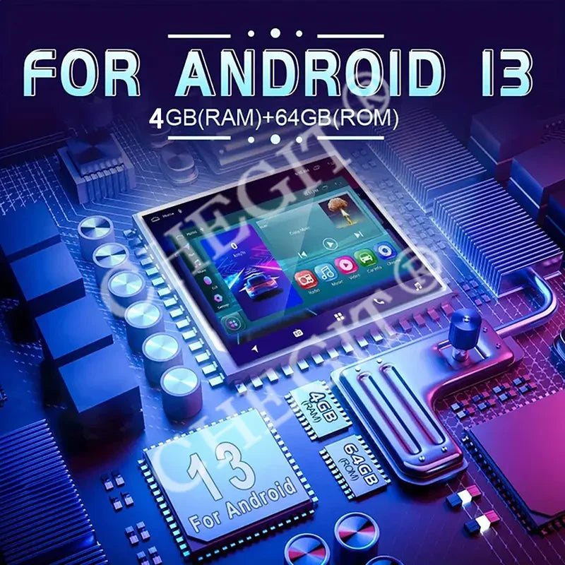 Universal 7/9/10 inch Android 13 Car Radio 64G Autoradio android 2 Din car radio GPS BT Central Multimedia Smart car systems
