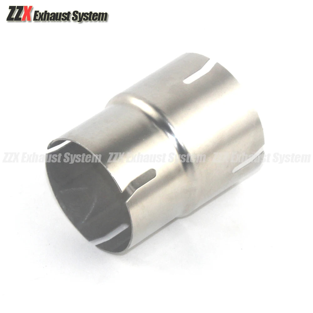 Car  Exhaust pipe muffler stainless steel standard reducer tail throat joint straight pipe OD 54/57/60/63/66/73/79mm
